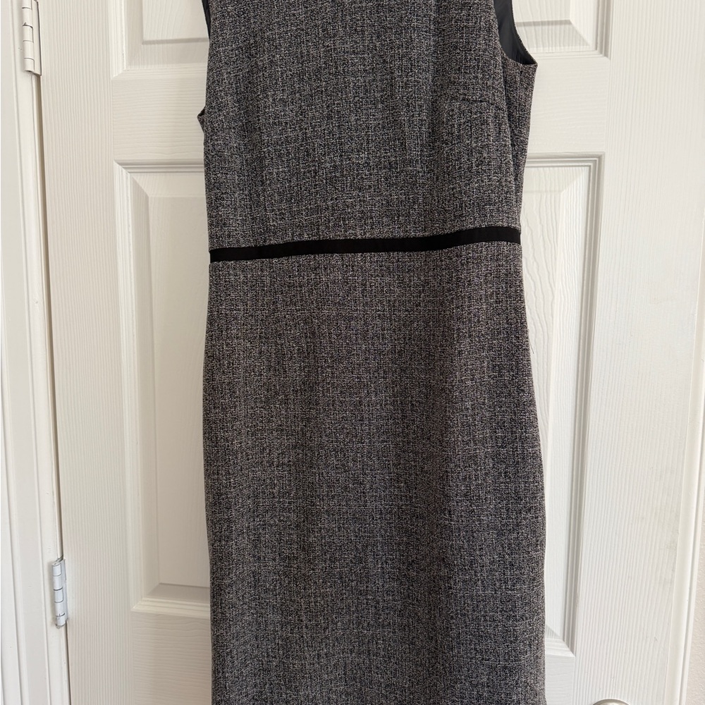 Danny & Nicole Black and Gray Midi Dress
